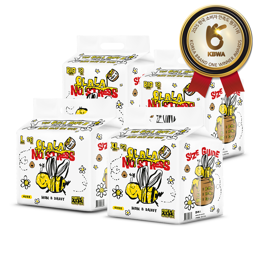 오로라 허니잠 팬티기저귀 점보 (13kg이상) 18매x4팩