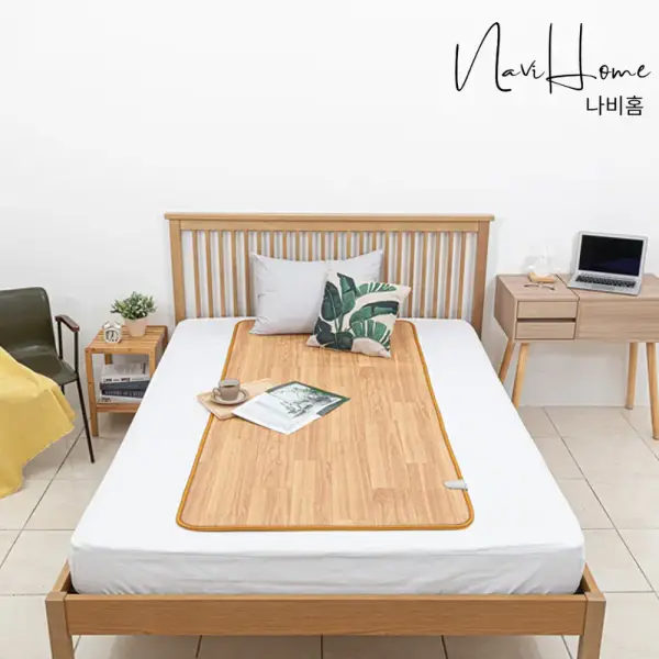 [나비홈] 2026년형 국내생산 전자파차단 무자계 온열 탄소 연질 모노륨 전기 매트 90X180cm(싱글)